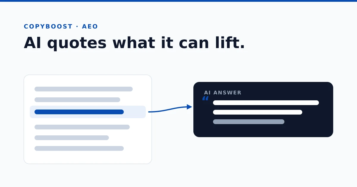 Is Your Copy Clear Enough to Be Cited by AI? The Extractability Audit