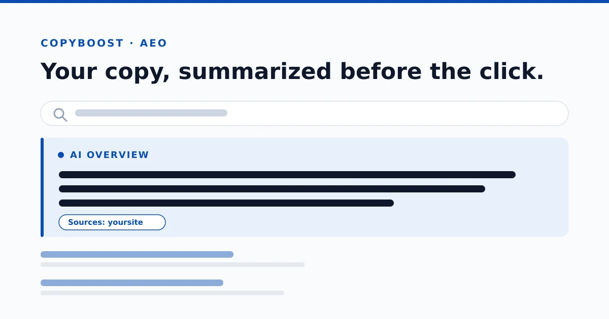 Writing Copy That Survives AI Overviews and Still Sells