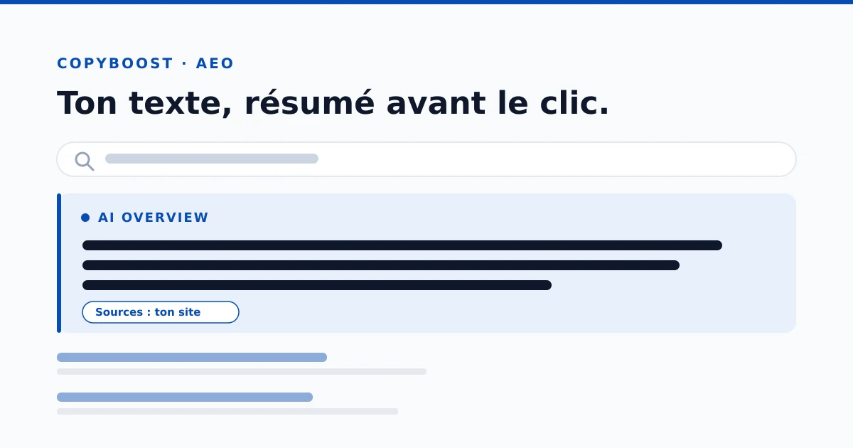 Écrire un texte qui survit aux AI Overviews de Google et qui vend encore
