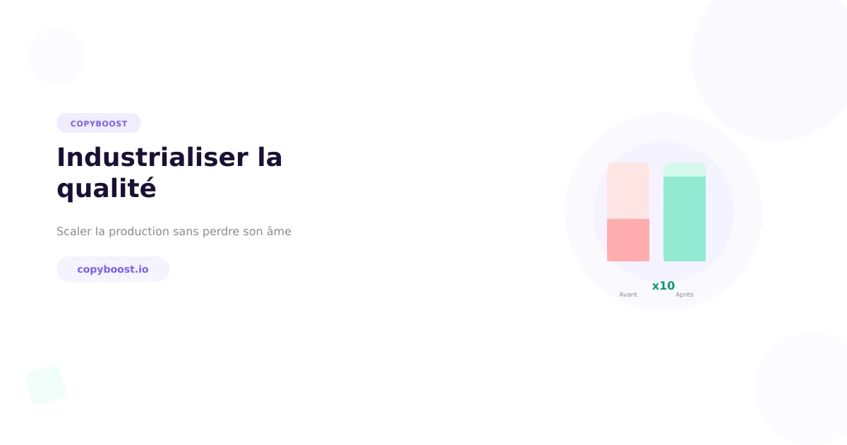 Industrialiser la Qualité : Comment les agences de contenu utilisent les scores de conversion pour scaler leur production sans perdre leur âme