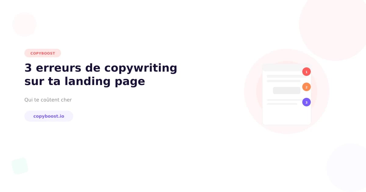 Analyse de landing page : 3 erreurs de copywriting qui coûtent cher