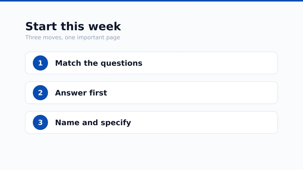 Three steps to start writing copy for answer engines.